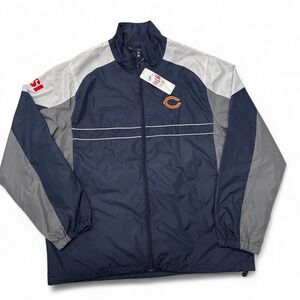 Dunbrooke Chicago Bears NFL Team Apparel Windbreaker Jacket Mens Large NWT‎ SI